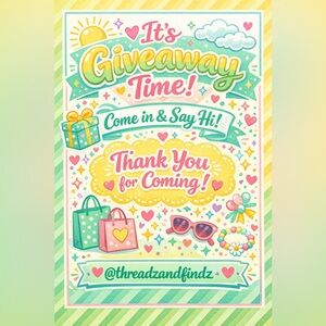 Giveaway Time~Come in and say Hi~